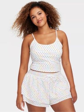 NWT Roller Rabbit x Target Disco Rainbow Hearts Tank top